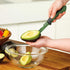 Tovolo 5.75" Slicer with Comfort Grip Handle, Serrated Kitchen Knife for Avocados with Pitter & Masher, Sharp High-Carbon Steel Blade, Dishwasher,...