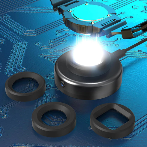 Solar Watch Charger, 8 Hours Timing Off with Men, Women & Square 3 Caps, LED UV Light Charge Eco Driver Watches Compatible Casio/Tough/Protrek/Sei...