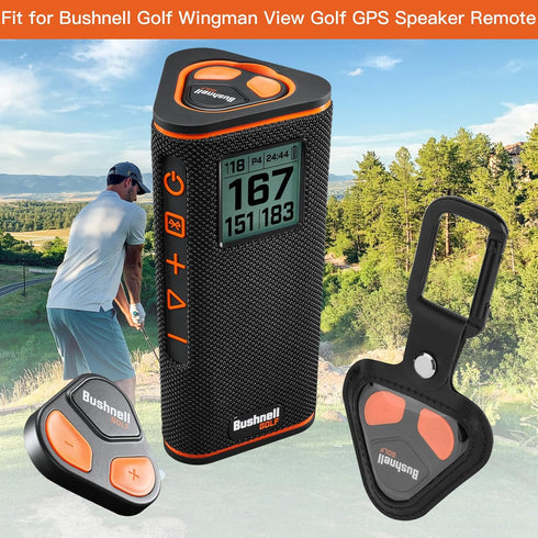 Xxerciz Protective Case for Bushnell Wingman View Golf GPS Speaker Remote Button, Portable Cover Holder with Carabiner, Lightweight, Anti-Scratch,...