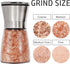 Gulex® Pepper Grinder Pepper Mill, Salt Grinder Refillable,(Single Package) Adjustable, Stainless Steel Sea Salt Shaker with Ceramic Rotor (1 pack...