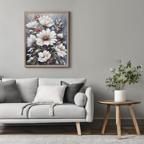 Posterizer 1 pcs-dainty flowers in nature -oil painting style-8-Floral & Botanical Art-Landscape & Nature Art-Living Room Bedroom Decor- unframed ...