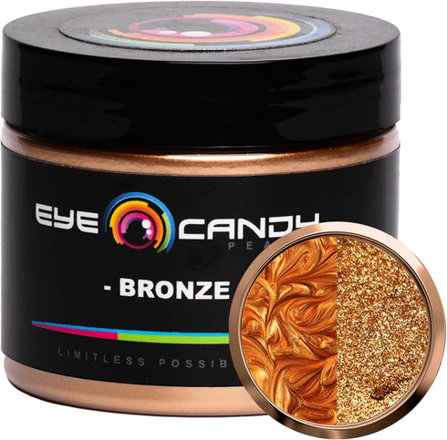 Eye Candy Premium Mica Powder Pigment "Bronze" (50g) Multipurpose DIY Arts and Crafts Additive | Woodworking, Epoxy, Resin, Natural Bath Bombs, Pa...