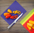 Dexas Heavy Duty Grippmat Flexible Cutting Board Set of Four 8 x 11 inches...