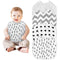 Zainpe 4Pcs Muslin Cotton Feeding Bibs for Baby Love Heart XOXO Trees Extra Large Adjustable Bib with 4 Absorbent Soft Layers Machine Washable Bur...