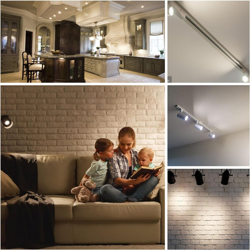ALIDE MR16 50W Led Bulbs Replacement,5W MR16 GU5.3 Bi-Pin 4000K Natural White,Wide Angle 120 Degree Beam,12V MR16 LED Bulb for Overhead Tracking F...