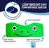 CozyPhones Over The Ear Headband Headphones - Kids Headphones Volume Limited with Thin Speakers & Super Soft Fleece Headband - Green Frog......