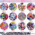 230 Pcs Large Hole Glass Beads for Jewelry Making, European Beads Bulk Mixed Color Spacer Beads with Rhinestones Lampwork Beads for DIY Craft Char...