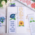 ORIGACH 6 Set Cross Stitch Bookmark Kit for Beginner Flower and Bible Verse Pattern DIY Stamped Embroidery Bookmark Kit with 19 Colors Embroidery ...