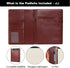 Wonderpool A5 PU Leather Clipboard Partfolio Recipe Binder Notepad Forms Holders Document Case - Interview Planner Meeting Writing Padfolio File f...