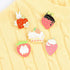 5Pieces Pin Sets with Strawberry Animal Enamel Brooch Pins Cartoon Rabbit Cat for Girls Kids Gift Lapel Pins Accessory for Backpacks Badges Hats B...