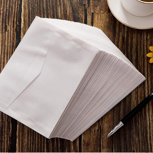 Envelopes for Invitation, 50 Pack 4.9x6.89 Inch White Translucent Paper Wedding Envelopes, Invitation Card Window Envelopes, Greeting Card Envelop...