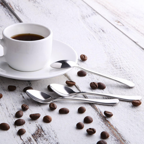 Demitasse Espresso Spoons,12-piece Mini Coffee Tiny Stainless Steel Spoons Bistro Small Spoons for Dessert, Tea, Appetizer(4.7Inch)…...