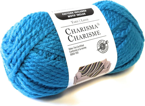 Loops & Thread Charisma Yarn - 3.5 oz - Electric Blue...