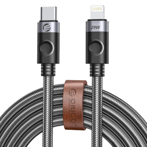 ORICO USB C to Lightning Cable, 29W USB C to Lightning Cable Fast Charging High-Speed Data Transfer Cord Compatible with iPhone 13 12 11 Pro Max X...