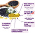 Black Seed Oil Capsules | Cold Pressed Blackseed Oil. Provides Vitamin E & Omega 3 6 9. High Potency (1500mg) for Joints, Immune Support, Antioxid...