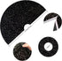 FUHSY Black Christmas Tree Skirt 21 Inch Sequin Tree Skirt Velvet Tree Skirts Small Tree Cover Mat Thick Fabric Tree Cover Skirt Pencil Xmas Skirt...