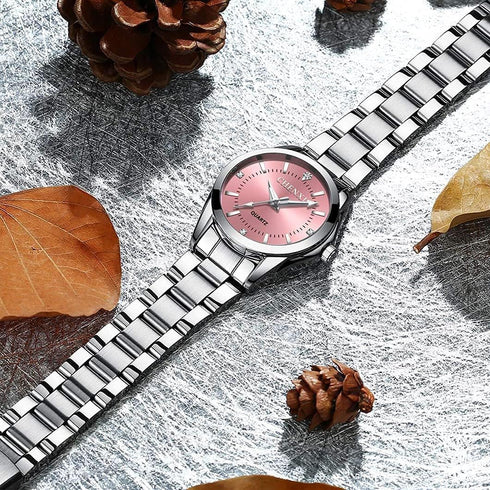 Watches for Women Analog Quartz Silver Stainless Steel Watches Luminous Waterproof Ladies Dress Watch...