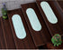 Super Area Rugs Farmhouse Braided Rug Cotton Kitchen Reversible Carpet Turquoise & White, 8" X 28" - Single Stair Tread...