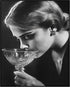 Posterizer 1 pcs-black and white alluring photo of woman sipping her drink-Photography Art-Retro Art-Decor for Home & Office- unframed wall art...