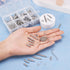 Beadthoven All 6 Size Slide On End Clasps with Extender Chains Jump Rings Lobster Clasps Cord Tube Crimp Ends Findings for Multi-Strand Necklace B...