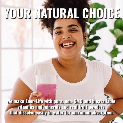 Ener-C Variety Pack Multivitamin Drink Mix Powder Vitamin C 1000mg & Electrolytes with Real Fruit Juice Natural Energy & Immune Support for Women ...