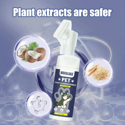 Dog Paw Cleaner | No-Rinse Foaming Cleanser | Pet Grooming Brush for Dog feet Cleaner | Gentle, All Natural Pet Paw Cleaner Quickly Cleans | 1PCS ...