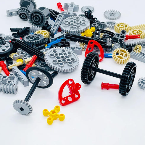 145 Pcs Building Blocks Parts Gear and Axle Set Connectors Wheels Liftarm Pins Accessories Brick Sets Toys Tight Fit with Major Brands…...