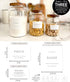 134 Kitchen Pantry Labels for Containers. Minimalist Preprinted Farmhouse Style. White Sticker Black Text. Waterproof Stickers. Organization Label...