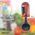Meat Red Soup Ladle, Non Stick Silicone, Comfortable Handle, Serving and Cooking Spoon for Hot and Cold Foods, Color Coded Home and Kitchen Access...