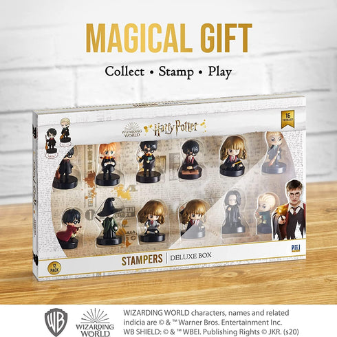 Self Inking Harry Potter Stampers - Set of 12 - Harry Potter Accessories | Mini Toy Figurines for a Harry Potter Party, Cake Topper, Collectibles,...