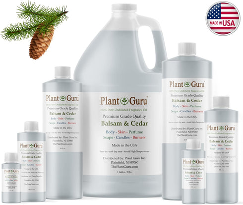 Balsam and Cedar Fragrance Oil 8 fl. oz. Scented Oil for DIY Soap Making, Candles, Bath Bombs, Body Butters. Used in Aromatherapy Diffusers, Burne...