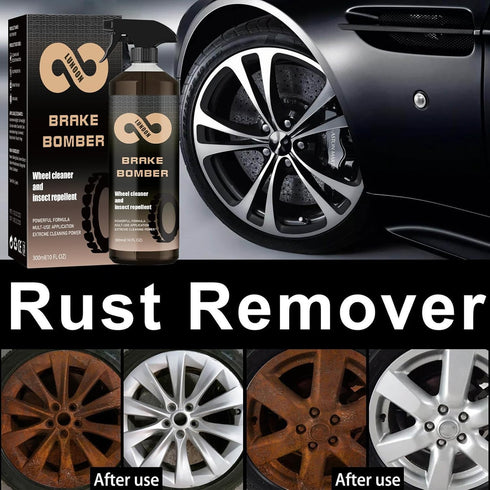 Waterproof AdhesiveWheel Cleaner Brake Bomber 300ML(10 fl oz), Perfect for Cleaning Wheels and Tires, Non-Acid Wheel Cleaner, Rim Cleaner & Brake ...