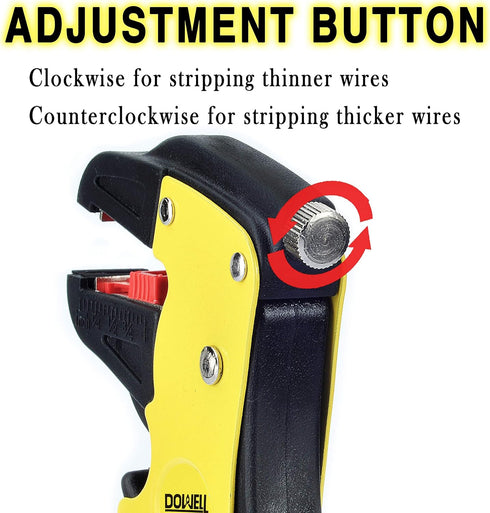 DOWELL Wire Stripping Tool Wire Stripper Cutter 14-24AWG for Flat Ribbon Cable Wire Electrical Automotive Repair HY040701N...