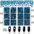 LPBeads 6400 Pieces Hotfix Rhinestones Blue Zircon Flat Back 5 Mixed Sizes Crystal Round Glass Gems with Tweezers and Picking Rhinestones Pen...