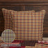 VHC Brands Wyatt Bedding Accessory, Euro Sham 26x26, Plaid Tan...