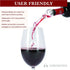 LEMONSODA Wine Aerator Pourer - Essential Wine Aerator Pourer Spout Clear...