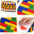 Tatuo 3 Pcs Building Block Party Tablecloths Building Block Party Supplies 71 x 42.5 Inches Waterproof Plastic Table Covers for Building Block Bir...