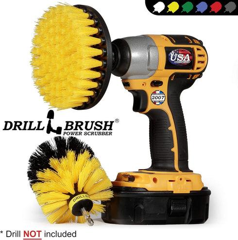 Bathroom Accessories - Cleaning Supplies - Drill Brush - Grout Cleaner - Shower Cleaner - Scrub Brush for Shower - Tile Cleaning Brush - Bathroom ...