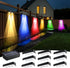 Warm White Solar Fence Lights Outdoor Waterproof Led,Step Lights Solar Powered Fence Light for Wall,Fence,Yard,Pool,Stairs. (4 * 1.68 * 1.57in-2)...