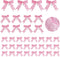Waydress 36 Pieces Bow Decor, Christmas Tree Bow Ornament, Glitter Ribbon Bowknot for Wreath Garland, Party Crafts Home Decoration, 3 Sizes 4.3 x ...