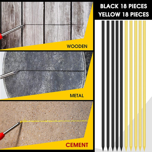 Outus Solid Carpenter Pencil with Sharpener and Mechanical Pencils Woodworking Pencils for Wood Flooring Marker Carpenters Drawing Scriber Archite...