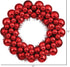 Vickerman 12" Red Colored Ball Wreath...