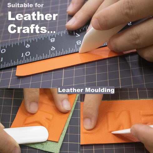 VENCINK Genuine Bone Folder Paper Creaser Crafts Scoring Folding Creasing Paper Crafting Tool Set for DIY Handmade Leather Burnishing Bookbinding ...