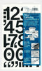 CHARTPAK Self-Adhesive Vinyl Numbers, 2 Inches High, Black, 12 per Pack (01150)...