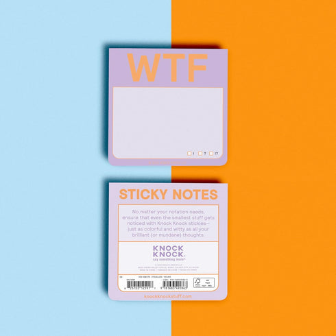 1-Count Knock Knock WTF to Do Sticky Note Pad, 3 x 3-inches (Pastel Edition)...