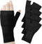 4 Pieces Unisex Wrist Thumb Support Sleeve Fingerless Wrist Gloves Compression Arthritis Gloves Sports Wrist Support Brace for Fatigue Sports Typi...