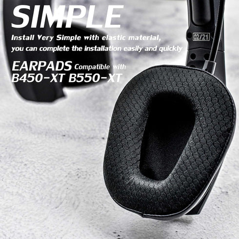 Ear Pads Compatible with B450-XT B550-XT Headset I with Microphone Foam (Cooling Gel Breathable Mesh)...