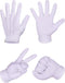 Shappy White Stitched Cotton Gloves for Formal Tuxedo Jewelry Inspection, White Gloves for Men, 23 cm/ 9 inches...