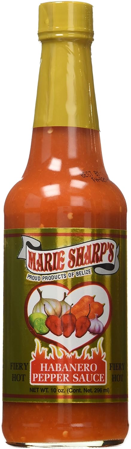 Marie Sharp's Fiery Hot Sauce, 10 Ounce (Pack of 2)...