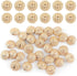 Framendino, 30 Pack 23mm Metal Lion Head Sewing Buttons Vintage Gold Button for Men Women...